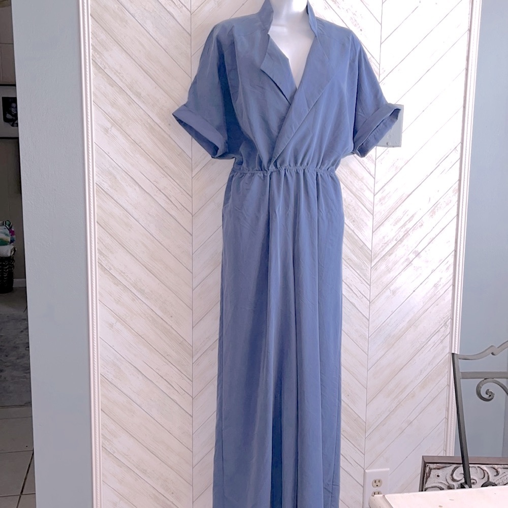 A.Loves A. Blue wide legged jumpsuit M